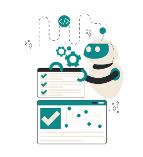 Business Automation & AI Agents — Smarter Workflows, Autonomous Operations illustration